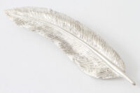 Silver Feather Brooch
