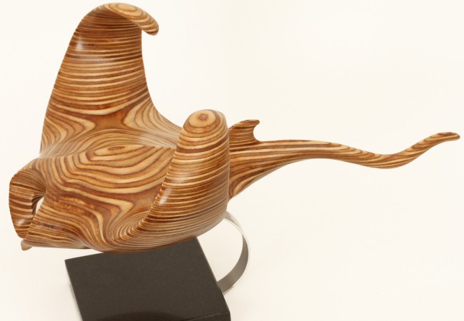 Manta Ray in Plywood