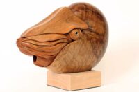 Nautilus sculpture, hand carved by Bill Prickett