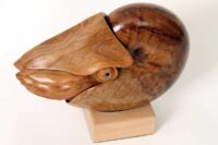 Nautilus sculpture, hand carved by Bill Prickett