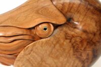 Nautilus sculpture, hand carved by Bill Prickett